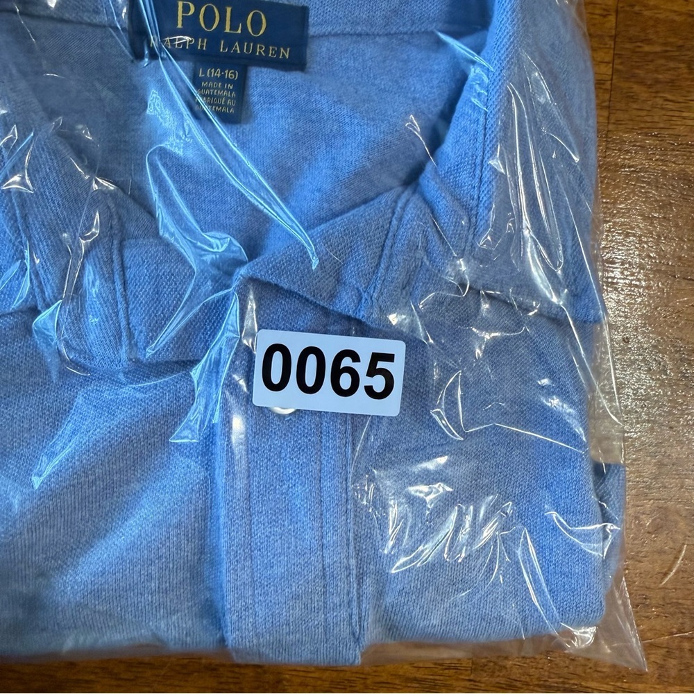 Polo Ralph Lauren Light Blue boys Polo Shirt size large 14-16 100% cotton - Picture 8 of 8